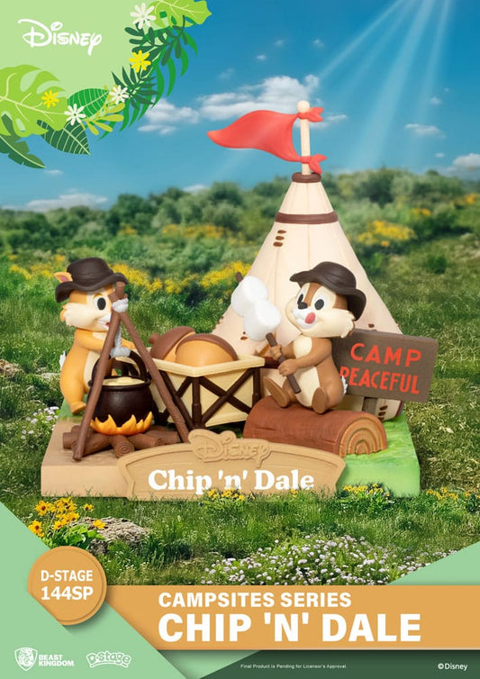 Disney D-Stage Campsite Series PVC Diorama Chip & Dale Special Edition 10 cm Image 1
