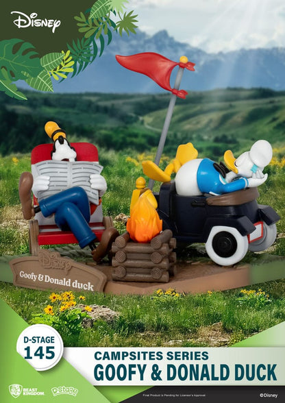 Disney D-Stage Campsite Series PVC Diorama Goofy & Donald Duck 10 cm Image 4
