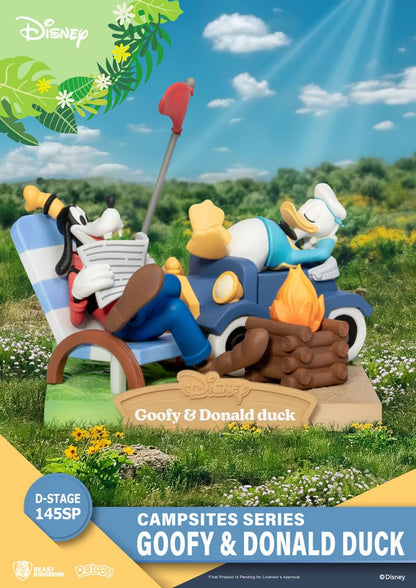 Disney D-Stage Campsite Series PVC Diorama Goofy & Donald Duck Special Edition 10 cm Image 1