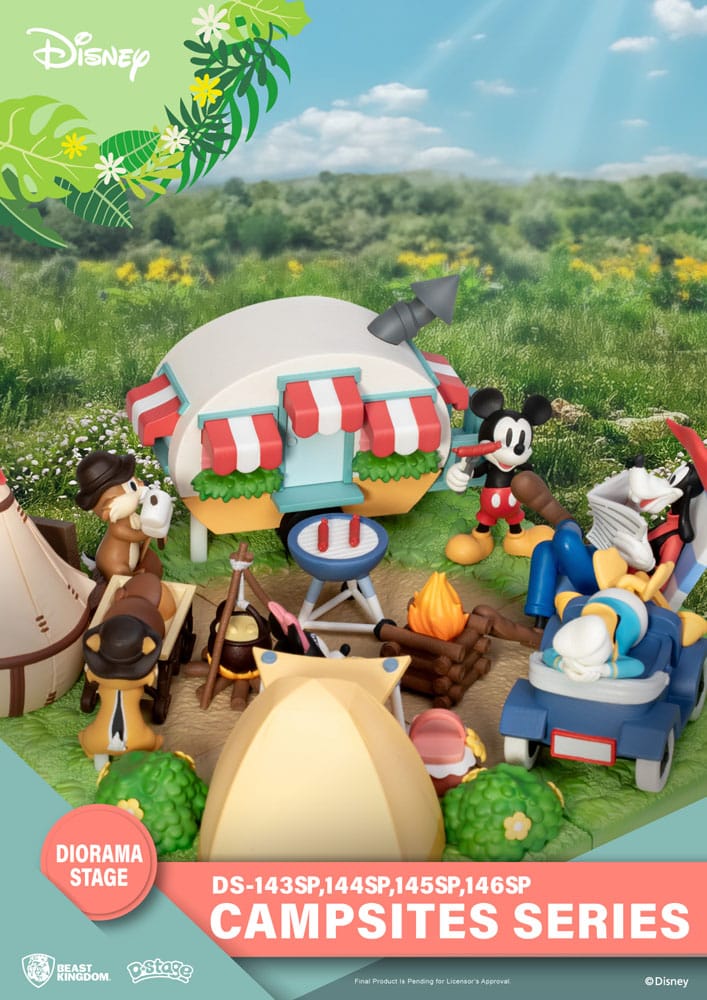 Disney D-Stage Campsite Series PVC Diorama Goofy & Donald Duck Special Edition 10 cm Image 2