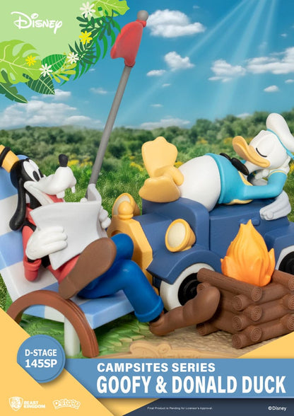 Disney D-Stage Campsite Series PVC Diorama Goofy & Donald Duck Special Edition 10 cm Image 4
