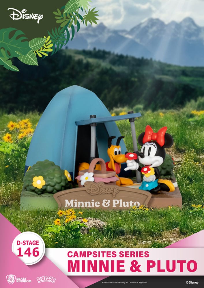 Disney D-Stage Campsite Series PVC Diorama Mini & Pluto 10 cm Image 1