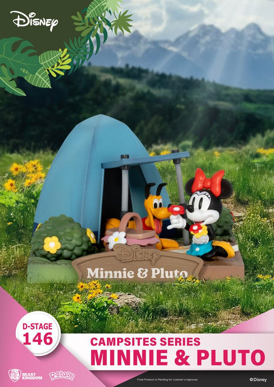 Disney D-Stage Campsite Series PVC Diorama Mini & Pluto 10 cm Image 1