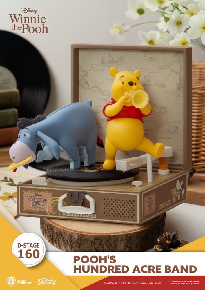 Winnie Puuh Record Player Series PVC Figur Pooh's Hundred Acre Band 12 cm Image 2