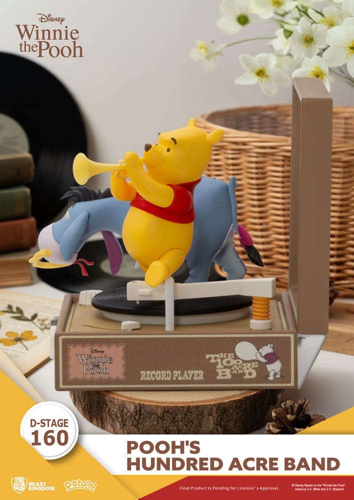 Winnie Puuh Record Player Series PVC Figur Pooh's Hundred Acre Band 12 cm Image 3