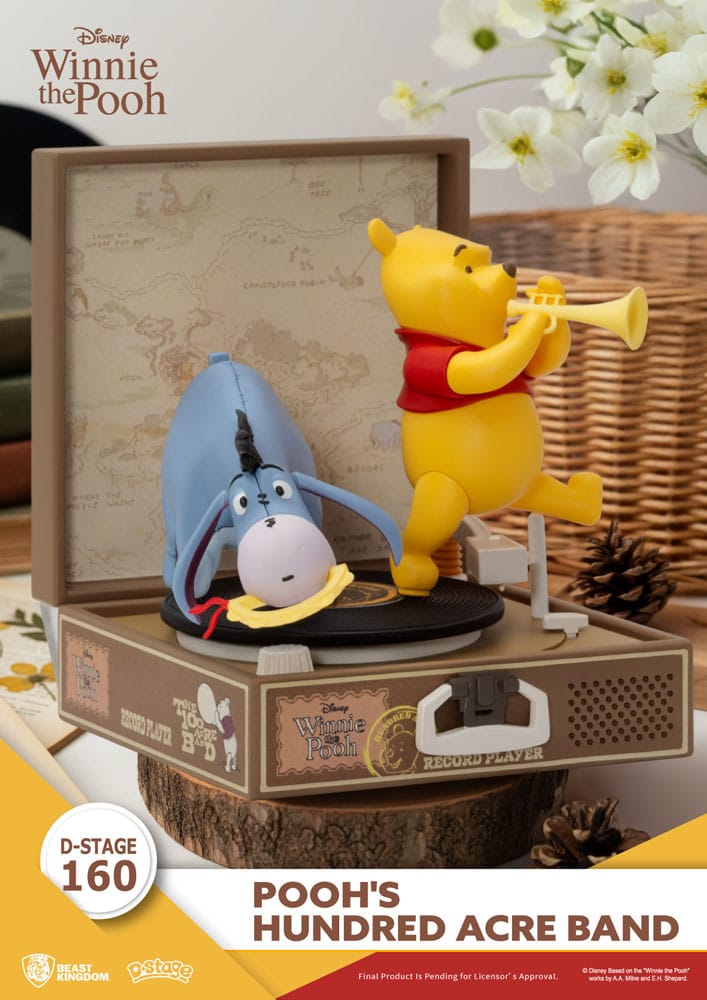 Winnie Puuh Record Player Series PVC Figur Pooh's Hundred Acre Band 12 cm Image 4