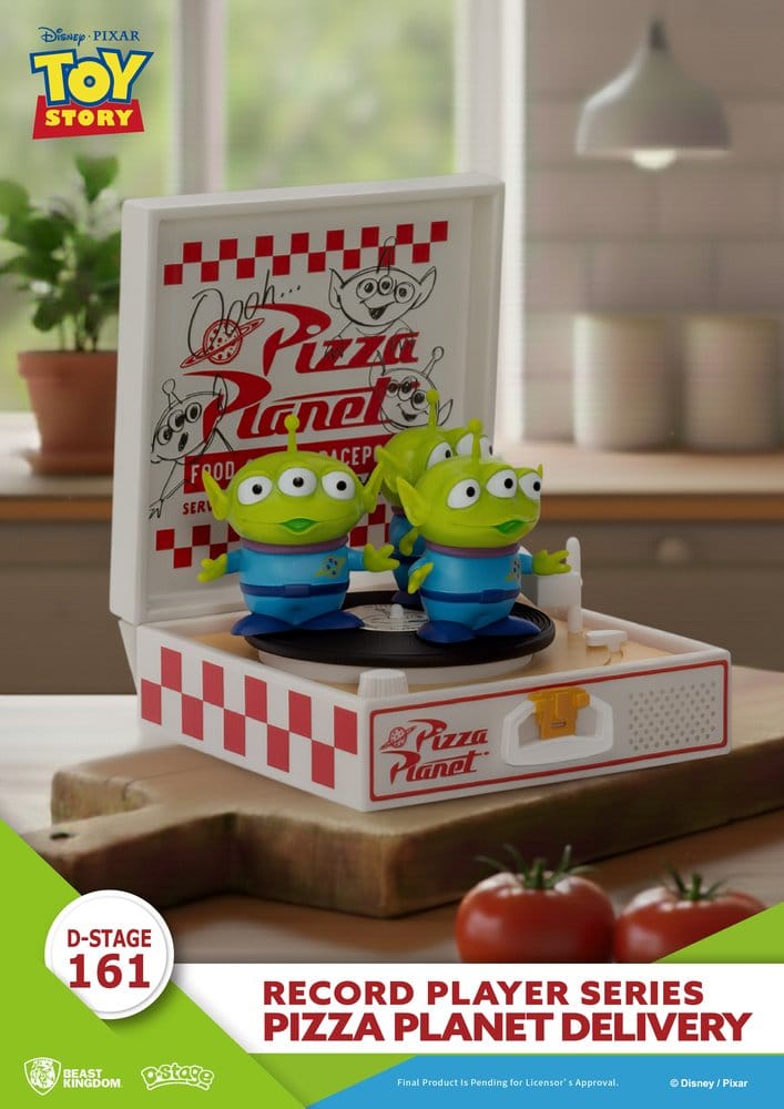Toy Story Record Player Series PVC Figur Pizza Planet Delivery 12 cm Image 1