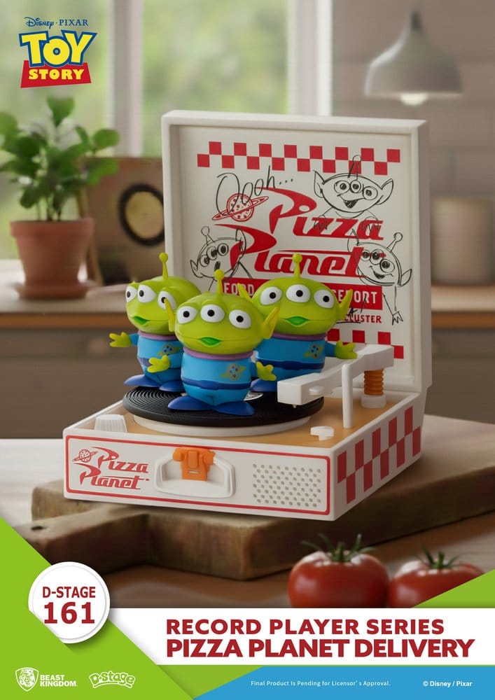 Toy Story Record Player Series PVC Figur Pizza Planet Delivery 12 cm Image 3