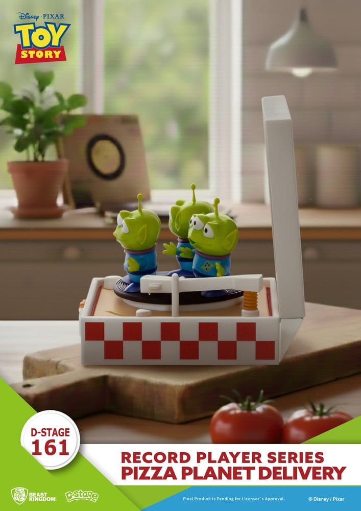 Toy Story Record Player Series PVC Figur Pizza Planet Delivery 12 cm Image 5