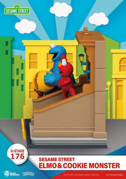 Sesamstraße D-Stage PVC Statue Elmo & Cookie Monster 11 cm Image 3