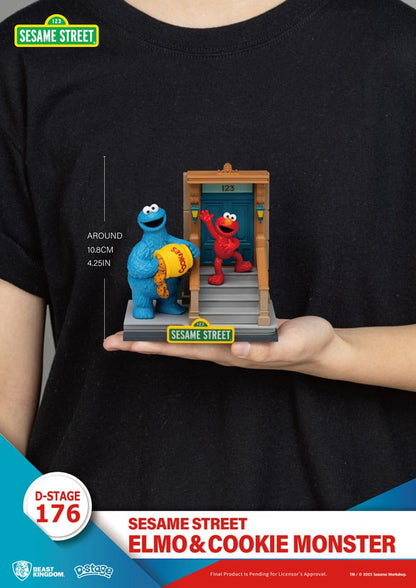 Sesamstraße D-Stage PVC Statue Elmo & Cookie Monster 11 cm Image 7