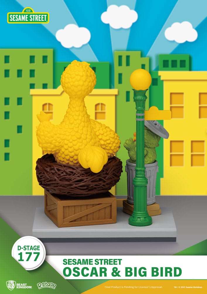 Sesamstraße D-Stage PVC Statue Oscar & Big Bird 12 cm Image 3