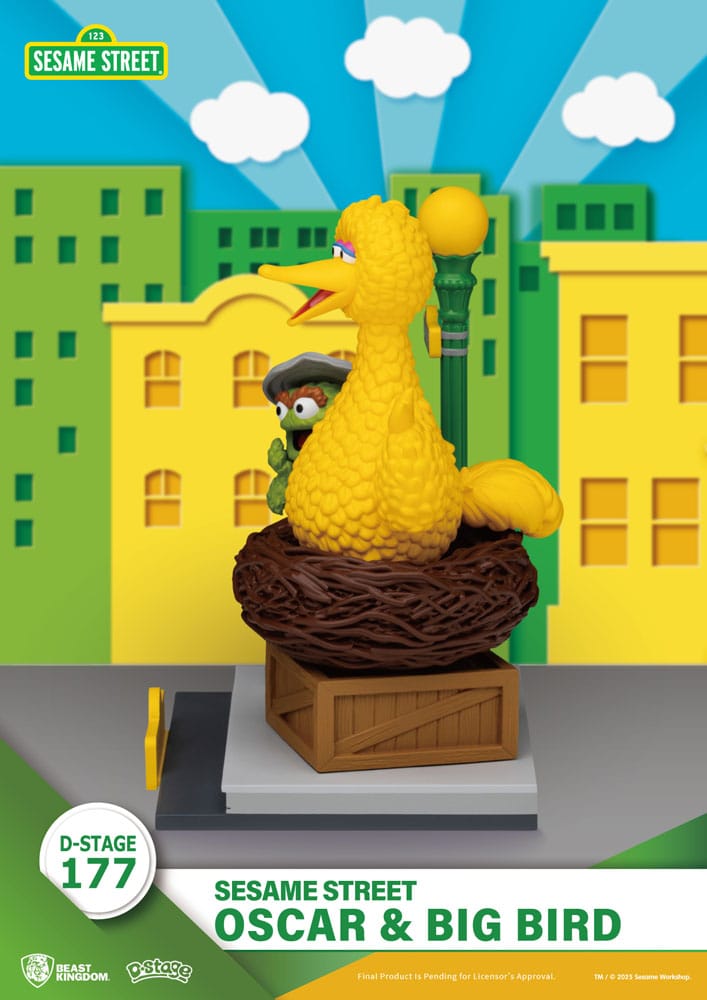 Sesamstraße D-Stage PVC Statue Oscar & Big Bird 12 cm Image 4