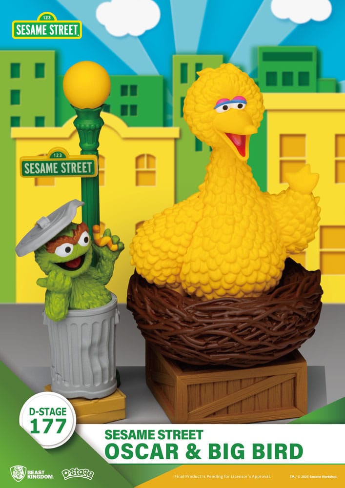 Sesamstraße D-Stage PVC Statue Oscar & Big Bird 12 cm Image 5
