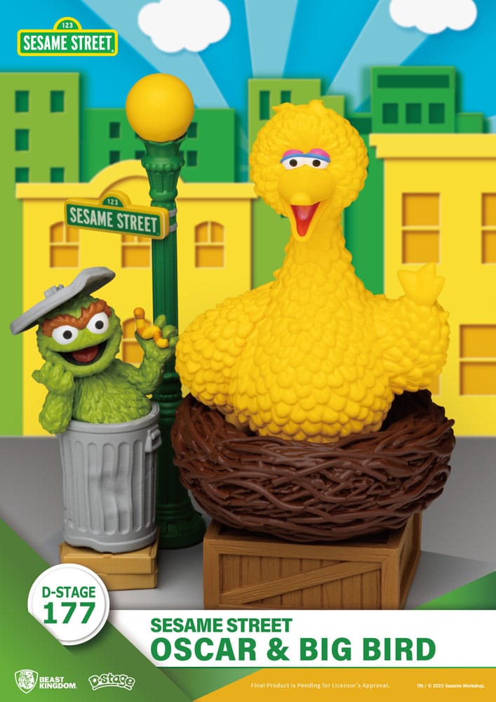 Sesamstraße D-Stage PVC Statue Oscar & Big Bird 12 cm Image 6