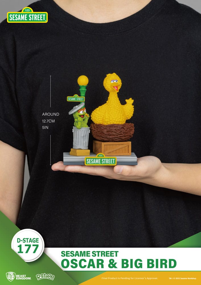 Sesamstraße D-Stage PVC Statue Oscar & Big Bird 12 cm Image 7