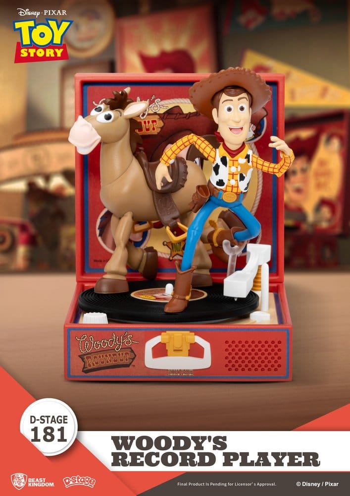 Toy Story Record Player Series PVC Figur Woody's Record Player 13 cm Image 1