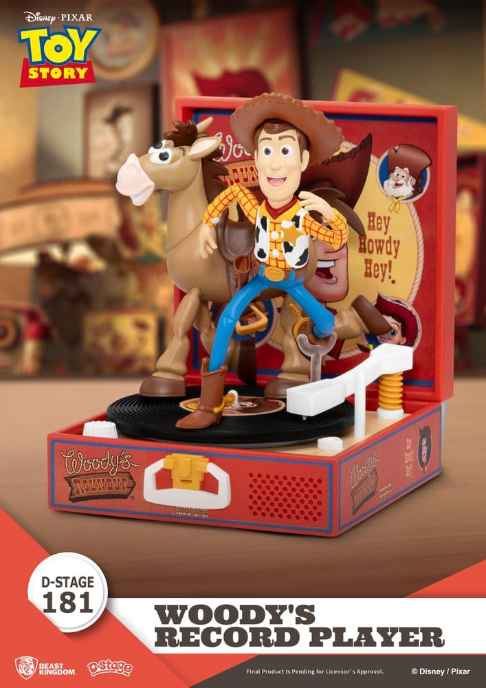 Toy Story Record Player Series PVC Figur Woody's Record Player 13 cm Image 2