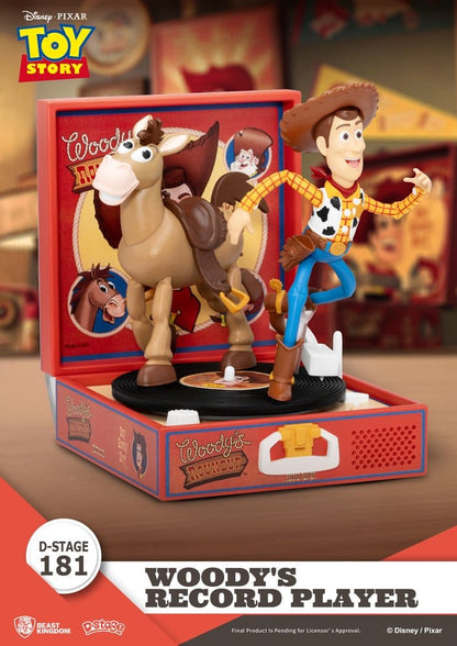 Toy Story Record Player Series PVC Figur Woody's Record Player 13 cm Image 3