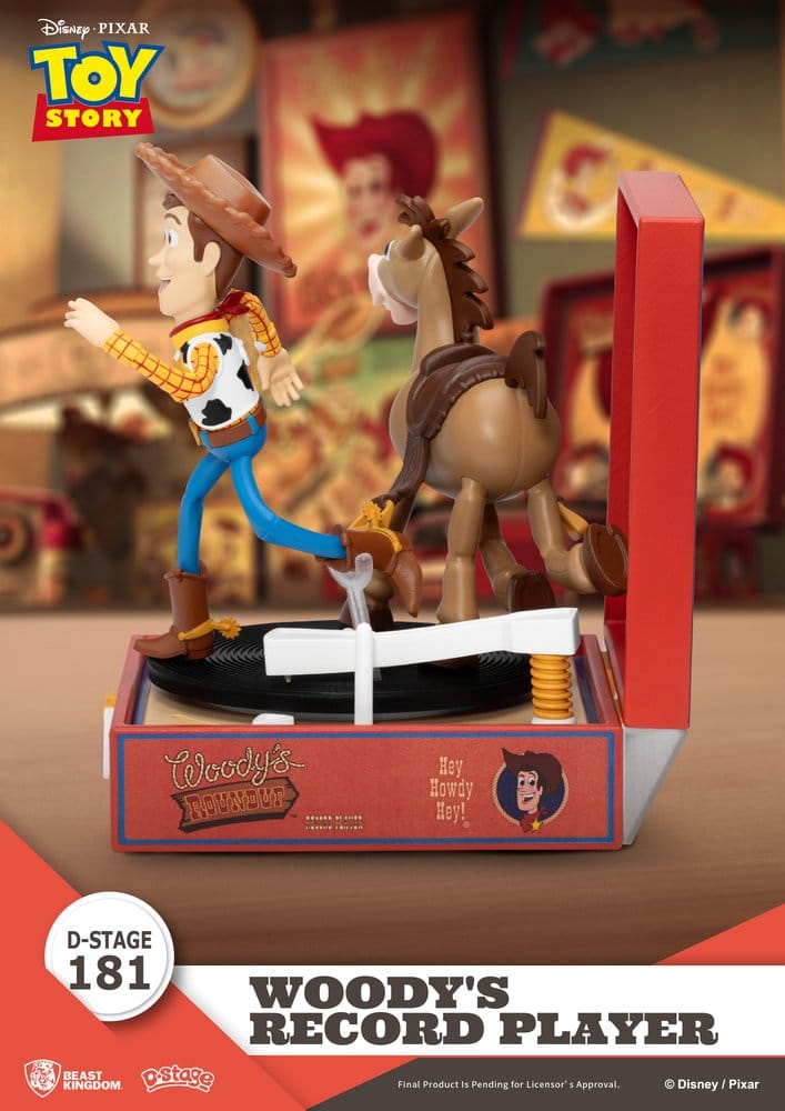 Toy Story Record Player Series PVC Figur Woody's Record Player 13 cm Image 4