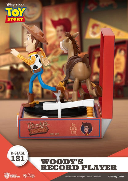 Toy Story Record Player Series PVC Figur Woody's Record Player 13 cm Image 4