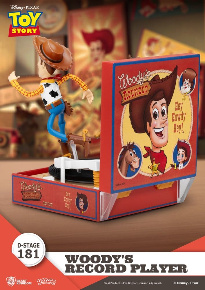 Toy Story Record Player Series PVC Figur Woody's Record Player 13 cm Image 5