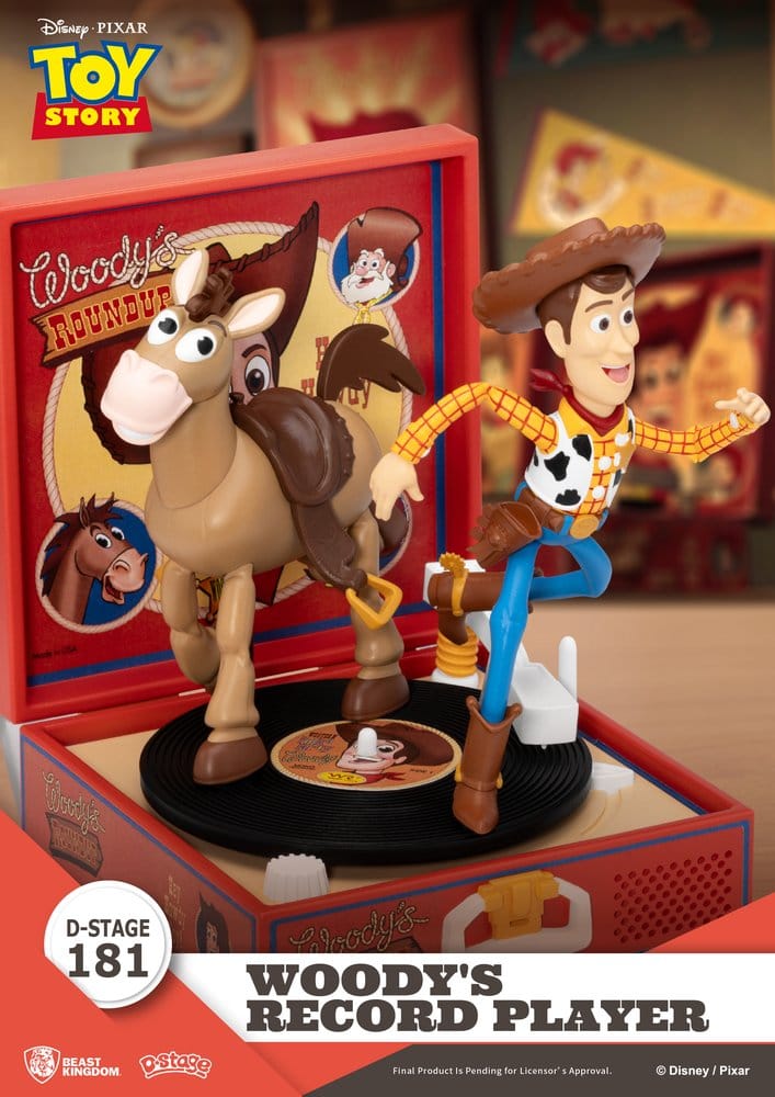 Toy Story Record Player Series PVC Figur Woody's Record Player 13 cm Image 6