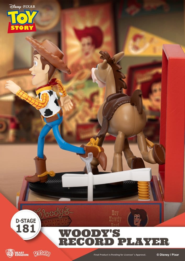 Toy Story Record Player Series PVC Figur Woody's Record Player 13 cm Image 7