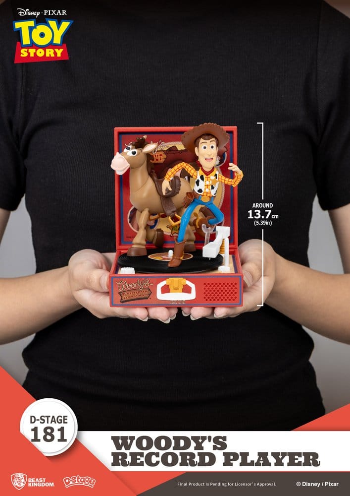 Toy Story Record Player Series PVC Figur Woody's Record Player 13 cm Image 8