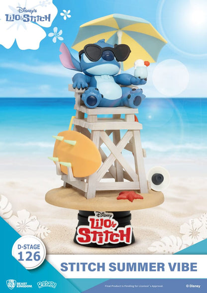 Disney D-Stage PVC Diorama Stitch Summer Vibe 16 cm Image 1