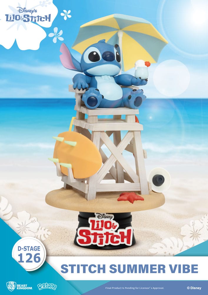 Disney D-Stage PVC Diorama Stitch Summer Vibe 16 cm Image 2