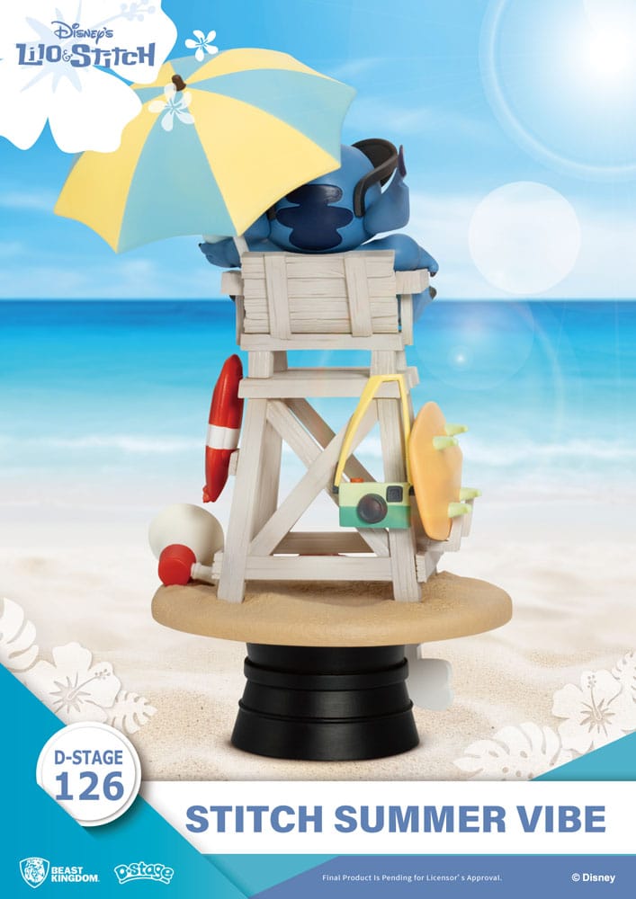 Disney D-Stage PVC Diorama Stitch Summer Vibe 16 cm Image 4