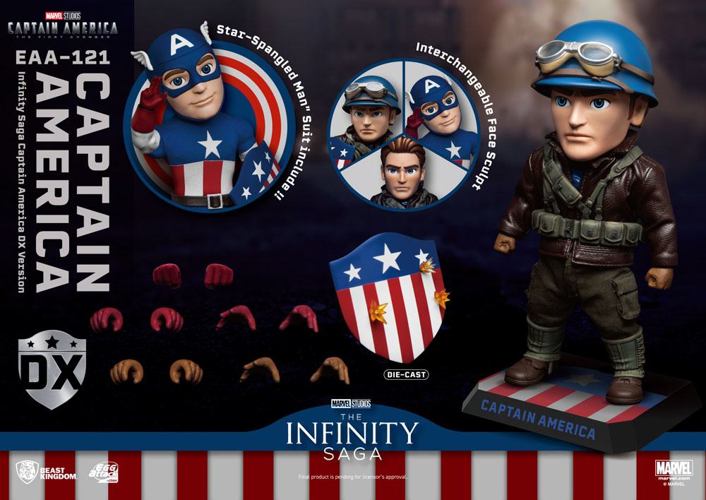 Captain America: The First Avenger Egg Attack Action Actionfigur Captain America DX Version 17 cm Image 3