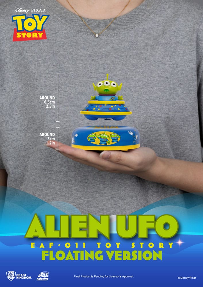 Toy Story Egg Attack Schwebe-Modell Alien UFO 6 cm Image 2