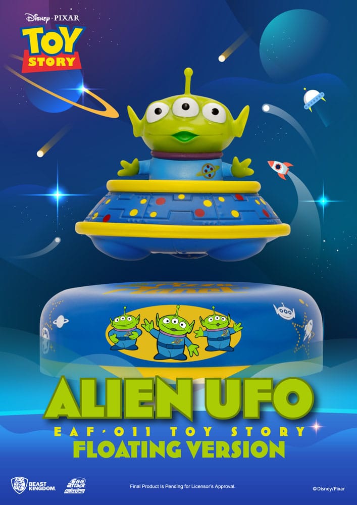 Toy Story Egg Attack Schwebe-Modell Alien UFO 6 cm Image 4