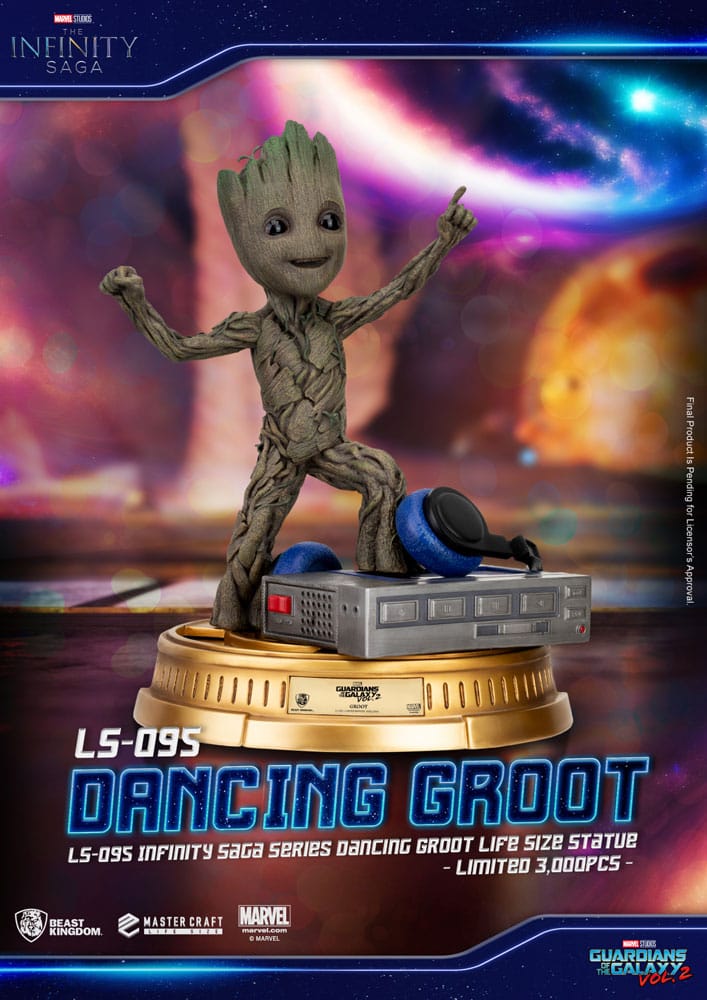 Guardians of the Galaxy 2 Life-Size Statue Dancing Groot heo EU Exclusive 32 cm Image 1