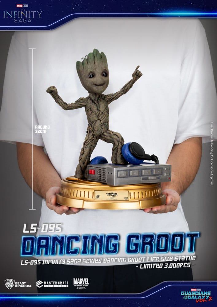 Guardians of the Galaxy 2 Life-Size Statue Dancing Groot heo EU Exclusive 32 cm Image 9