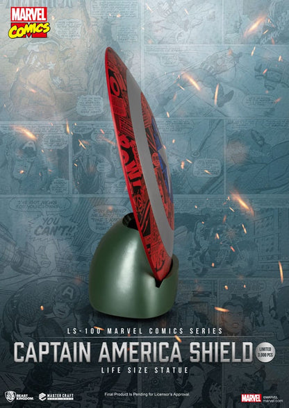 Marvel Comics PVC Captain America Schild Life Size Statue 64 cm Image 4