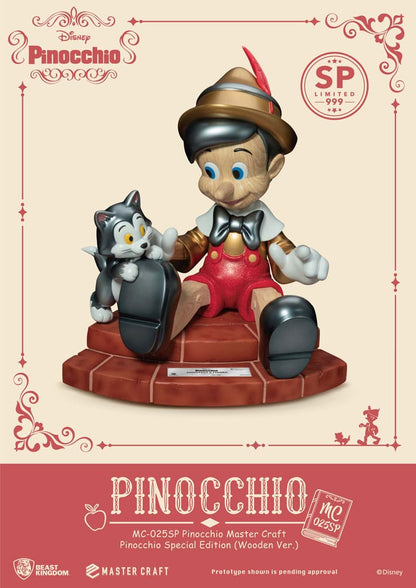 Disney Master Craft Statue Pinocchio Wooden Ver. Special Edition 27 cm Image 1