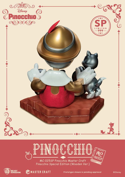 Disney Master Craft Statue Pinocchio Wooden Ver. Special Edition 27 cm Image 2