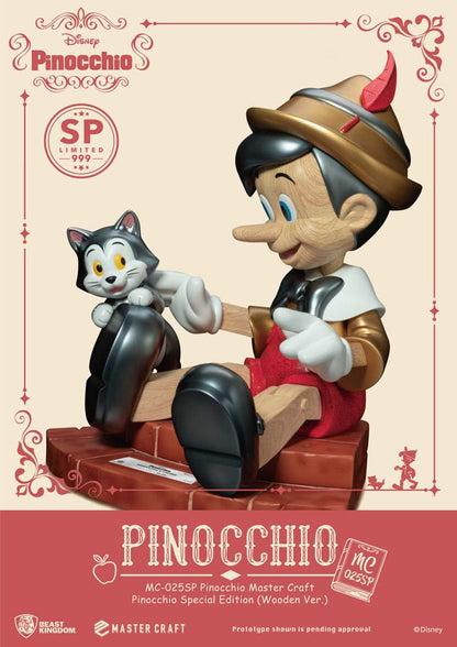 Disney Master Craft Statue Pinocchio Wooden Ver. Special Edition 27 cm Image 4