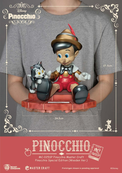 Disney Master Craft Statue Pinocchio Wooden Ver. Special Edition 27 cm Image 6