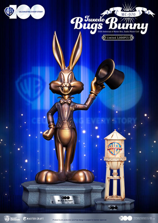 Looney Tunes 100th anniversary of Warner Bros. Studios Master Craft Statue Tuxedo Bugs Bunny 46 cm Image 1