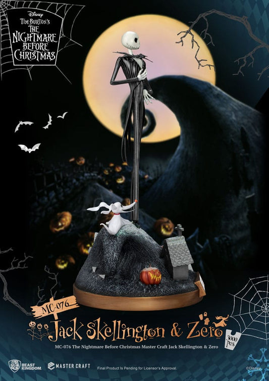 Nightmare before Christmas Master Craft Statue Jack Skellington & Zero 39 cm Image 2