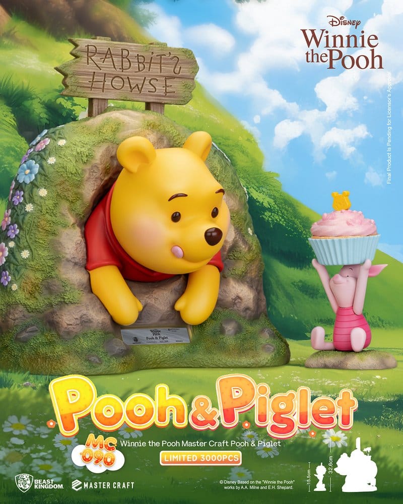 Disney Master Craft Statue Winnie Puuh & Ferkel 33 cm Image 6