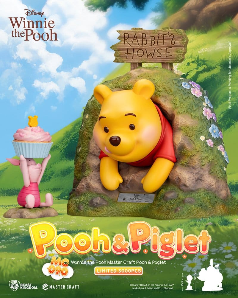 Disney Master Craft Statue Winnie Puuh & Ferkel 33 cm Image 7