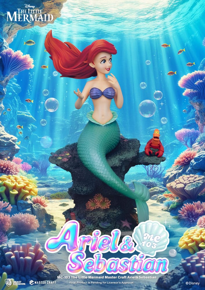 Arielle, die Meerjungfrau Master Craft Statue Arielle & Sebastian 42 cm Image 3
