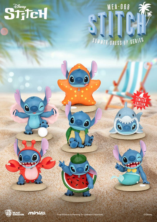 Lilo & Stitch Mini Egg Attack Figuren Stitch summer dress up Series 8 cm Sortiment (6) Image 1