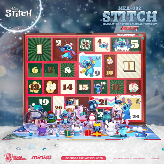 Lilo & Stitch Mini Egg Attack Adventskalender Stitch celebration Figure Set (Cookie) 10 cm Image 1