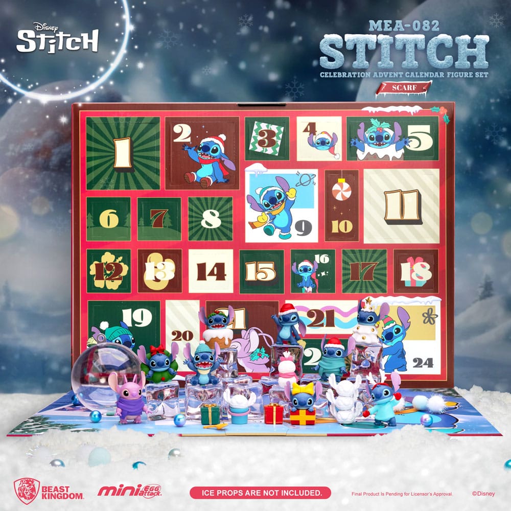 Lilo & Stitch Mini Egg Attack Adventskalender Stitch celebration Figure Set (Cookie) 10 cm Image 1